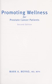 Cover of Promoting Wellness for Prostate Cancer Patients by Mark A. Moyad