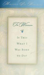 Cover of To Women by Marjorie Pay Hinckley