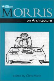 William Morris on architecture