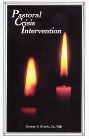 Cover of Pastoral Crisis Intervention by George S. Everly, Jr.