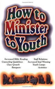 Cover of How to Minister to Youth by Jeffrey Glenn Williams