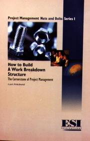 Cover of How to Build a Work Breakdown Structure by Carl L. Pritchard