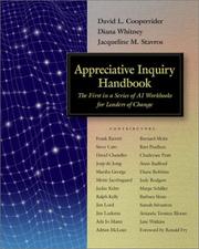 Cover of Appreciative Inquiry Handbook (Handbook Only) by David L. Cooperrider