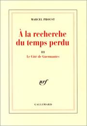 A la recherche du temps perdu, tome 3