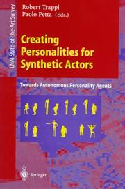 Cover of Creating Personalities for Synthetic Actors by Robert Trappl