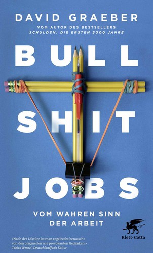 Book cover of “Bullshit Jobs” by David Graeber