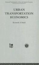 Cover of Urban Transportation Economics by Kenneth A. Small