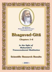 Cover of His Holiness Maharishi Mahesh Yogi's Translation of the Bhagavad-gita by Mahesh Yogi (Maharishi.)