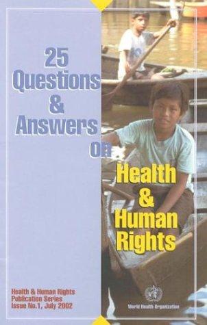 Book cover of 25 questions & answers on health & human rights