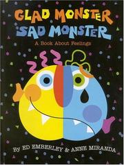 best books about emotions for preschoolers Glad Monster, Sad Monster