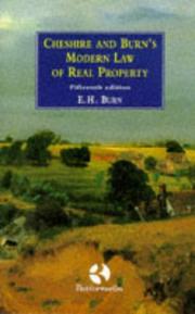 Cover of: The modern law of real property