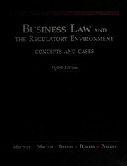 Cover of: Business law and the regulatory environment