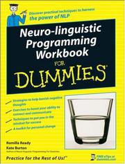 Cover of: Neuro-linguistic programming workbook for dummies