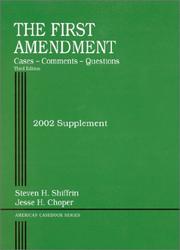 best books about the first amendment The First Amendment: Cases, Comments, Questions