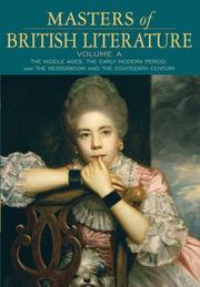 Cover of: Masters of British literature