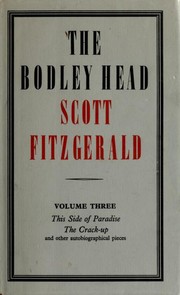 Cover of: The Bodley Head Scott Fitzgerald