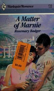 Cover of: Matter Of Marnie