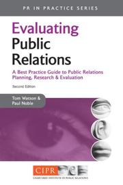 Cover of: Evaluating public relations