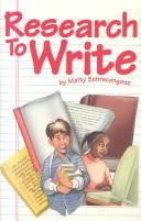 Cover of: Research to write