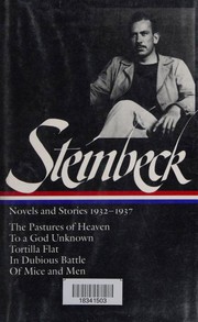 Cover of Novels and Stories 1932-1937 (In Dubious Battle / Of Mice and Men / Pastures of Heaven / To a God Unknown / Tortilla Flat)