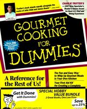 Cover of: Gourmet Cooking for Dummies / Entertaining for Dummies