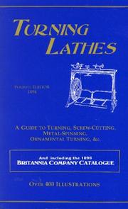 Cover of: Turning lathes