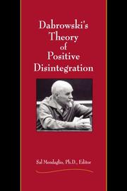 best books about Giftedness Dabrowski's Theory of Positive Disintegration