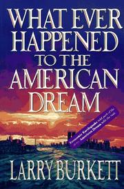 Cover of: What ever happened to the American dream