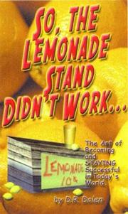 Cover of: So, the Lemonade Stand Didn't Work