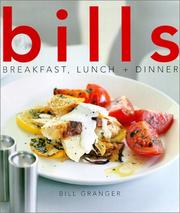 Cover of: Bills: Breakfast, Lunch + Dinner