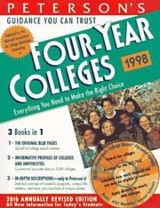 Cover of: Peterson's Guide to Four-Year Colleges 1998