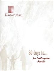 Cover of: 30 Days To An On-Purpose Family (Workbook)