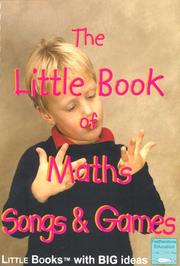 Cover of: The little book of maths songs and games