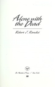 Cover of: Alone With the Dead