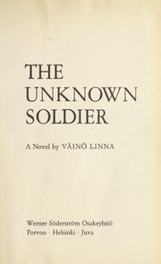 best books about finland The Unknown Soldier