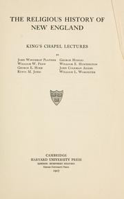 Cover of: The Religious history of New England