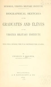 Cover of: Memorial, Virginia Military Institute