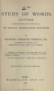 Cover of: On the study of words