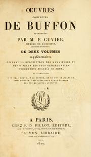 Cover of: Oeuvres complètes de Buffon