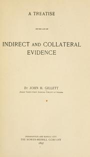 Cover image for A Treatise on the Law of Indirect and Collateral Evidence