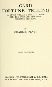Cover of: Card fortune telling