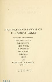 Cover of: Highways and byways of the Great Lakes