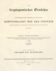 Cover of: Die kryptogamischen gewächse mit besonderer berücksichtigung der flora Deutschlands und der Schweiz