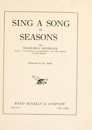 Cover of: Sing a song of seasons