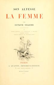 Cover of: Son altesse la femme