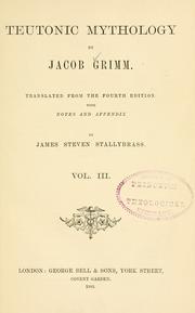 Cover of: Deutsche mythologie