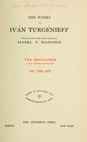 Cover of: The works of Iván Turgénieff