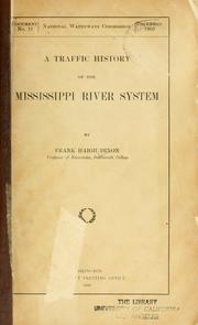 Cover of: A traffic history of the Mississippi River system