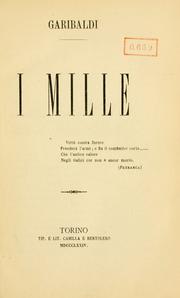 Cover of: I mille