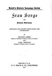 Cover of: Frau Sorge